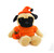 12" Halloween Pug Plush Holding Pumpkin | Custom Plush