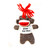 4" Black Sock Monkey Plush Keychain with Customized T-shirts