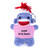 4" Purple Sock Monkey Plush Keychain with Customized T-shirt
