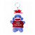 4" Purple Sock Monkey Plush Keychain with Customized T-shirt