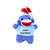4" Purple Sock Monkey Plush Keychain with Customized T-shirt