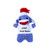 4" Purple Sock Monkey Plush Keychain with Customized T-shirt
