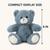 8" Blue Teddy Bear Stuffed Animal | Soft Baby Bear Plush
