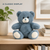 8" Blue Teddy Bear Stuffed Animal | Soft Baby Bear Plush