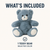 8" Blue Teddy Bear Stuffed Animal | Soft Baby Bear Plush