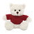 12" Personalized Cream Teddy Bear Plush with Custom T-Shirts