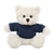 12" Personalized Cream Teddy Bear Plush with Custom T-Shirts