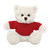 12" Personalized Cream Teddy Bear Plush with Custom T-Shirts