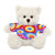 12" Personalized Cream Teddy Bear Plush with Custom T-Shirts