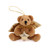 4" Sitting Xmas Angel Bear Ornament Plush Toy, Featuring Golden Angel Wings by Made By Aliens.