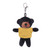4" Keychain - Black bear with customized shirt