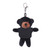 4" Keychain - Black bear with customized shirt