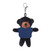 4" Keychain - Black bear with customized shirt