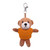 4" Keychain - Brown bear with customized shirt
