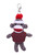 4" Keychain - Sock Monkey with customized shirt
