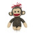 6" Curioso Stuffed Sock Monkey Brown - Small Sock Monkey