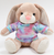 Bunny with coral shirt 10"