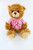 Cancer Tye Dye Pink Shirt Bear 6"