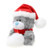 Christmas Teddy Bear Qbeba 6'' - Gray Qbeba Teddy Bear