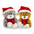 Christmas Teddy Bear Qbeba 6'' - Gray Qbeba Teddy Bear