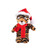 Christmas animals with customizable scarf tiger 12"