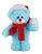 Christmas animals with personalizable scarf Blue Bear