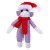 Christmas animals with personalizable scarf Sock Monkey
