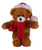 Christmas animals with personalizable scarf brown bear