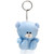 Colors of Love Qbears Blue Keychain-Plush Teddy Bear Keyring