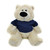 Customized Cream Sophie Bear with tee shirt, sitting, 11