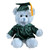 Graduation Blue Sitting Bear 6”