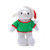 Personalized Plush Sheep 12" Christmas Green Shirt