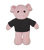 Plush Floppy Pig with Personalized Tee  8"