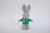 Plush Soft Bunny Customizable, Gray 9"
