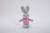 Plush Soft Bunny Customizable, Gray 9"