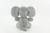 Plush elephant, Gray, 9"