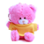 Qbeba Pink keychain bear with Customizable tee 4"