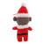 Santa Sock Monkey Plush 4" - Soft Plush Stuffed Monkey