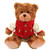 Teddy Bear Mocha 11" with Customizable Varsity Jacket Navy