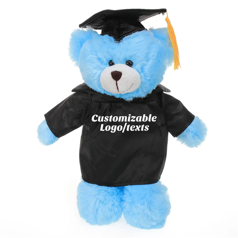 Graduation Blue Bear 12"