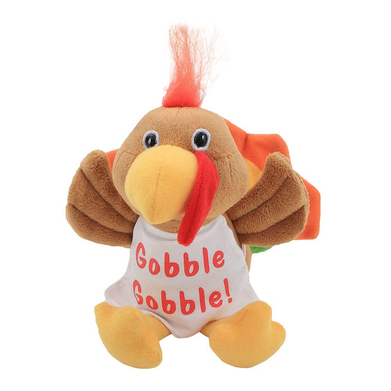 8" Thanksgiving Turkey Plush | Cute Holiday Stuffed Animal