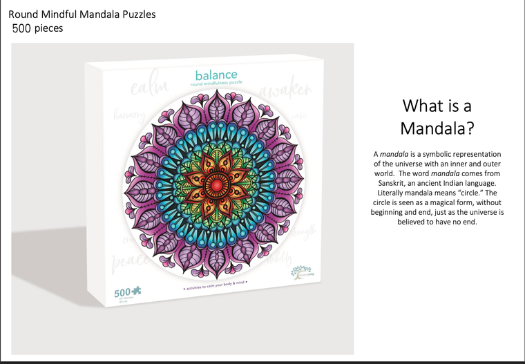 Mindfulness Round Puzzle Balance 500 pcs