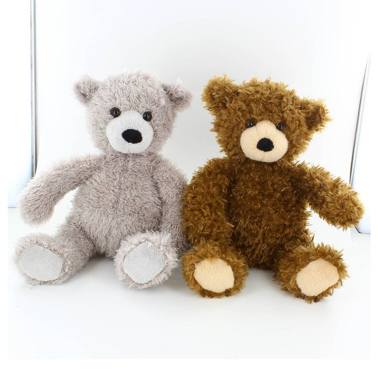 10″ Curly Teddy Bear Stuffed Animal | Junior Plush Bear Toy