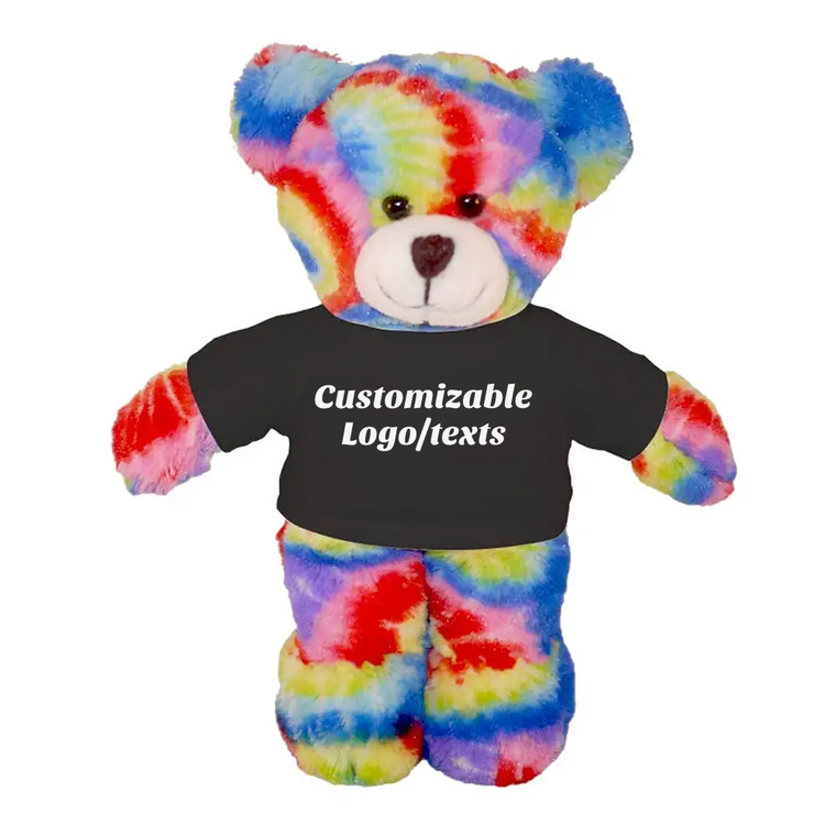 8″ Tie-Dye Custom Bear | Personalized Bear Stuffed Animal