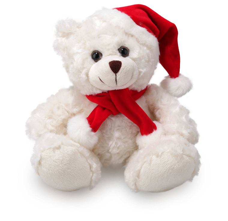 6″ Christmas Cream Bear Plush Toy | Holiday Christmas Bear