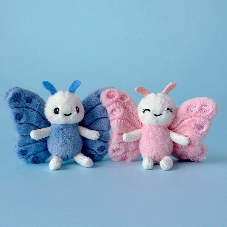 4" Valentine Magnetic Butterfly Keychain Pair | Couple Plush