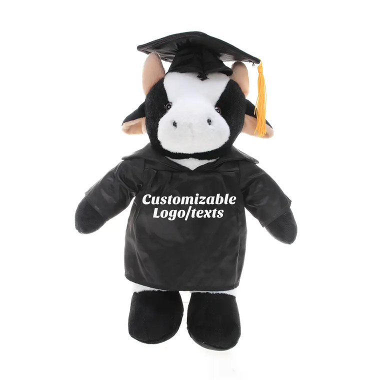 Graduation Animals--Cow 11" with custom imprint