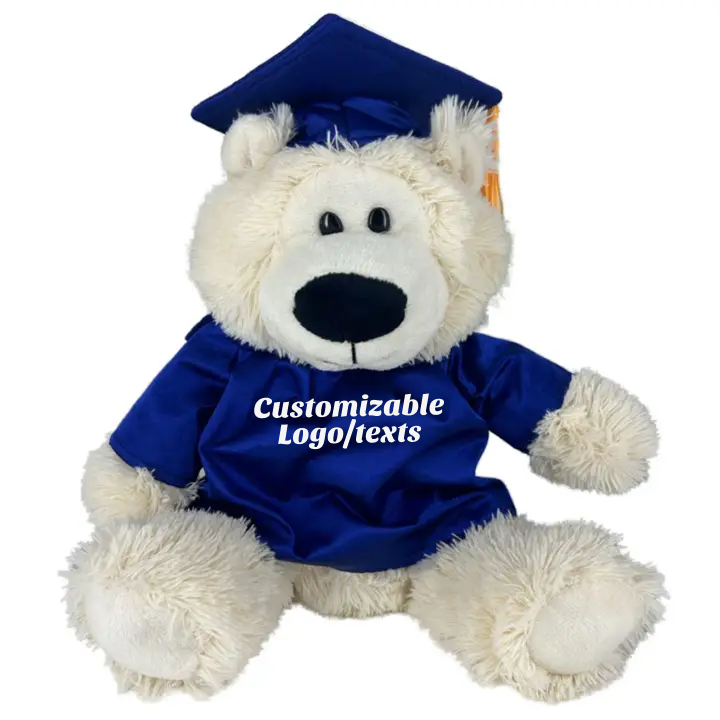 12 Inch Graduation Cream Sitting Teddy Bear