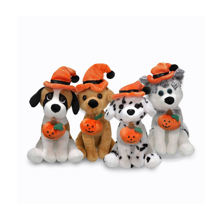(Sample) 8″ Halloween Dog Plush | Cute Holiday Dog Stuffed Animals
