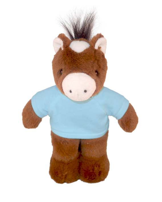 Plush Floppy Horse with Personalized Tee  8"